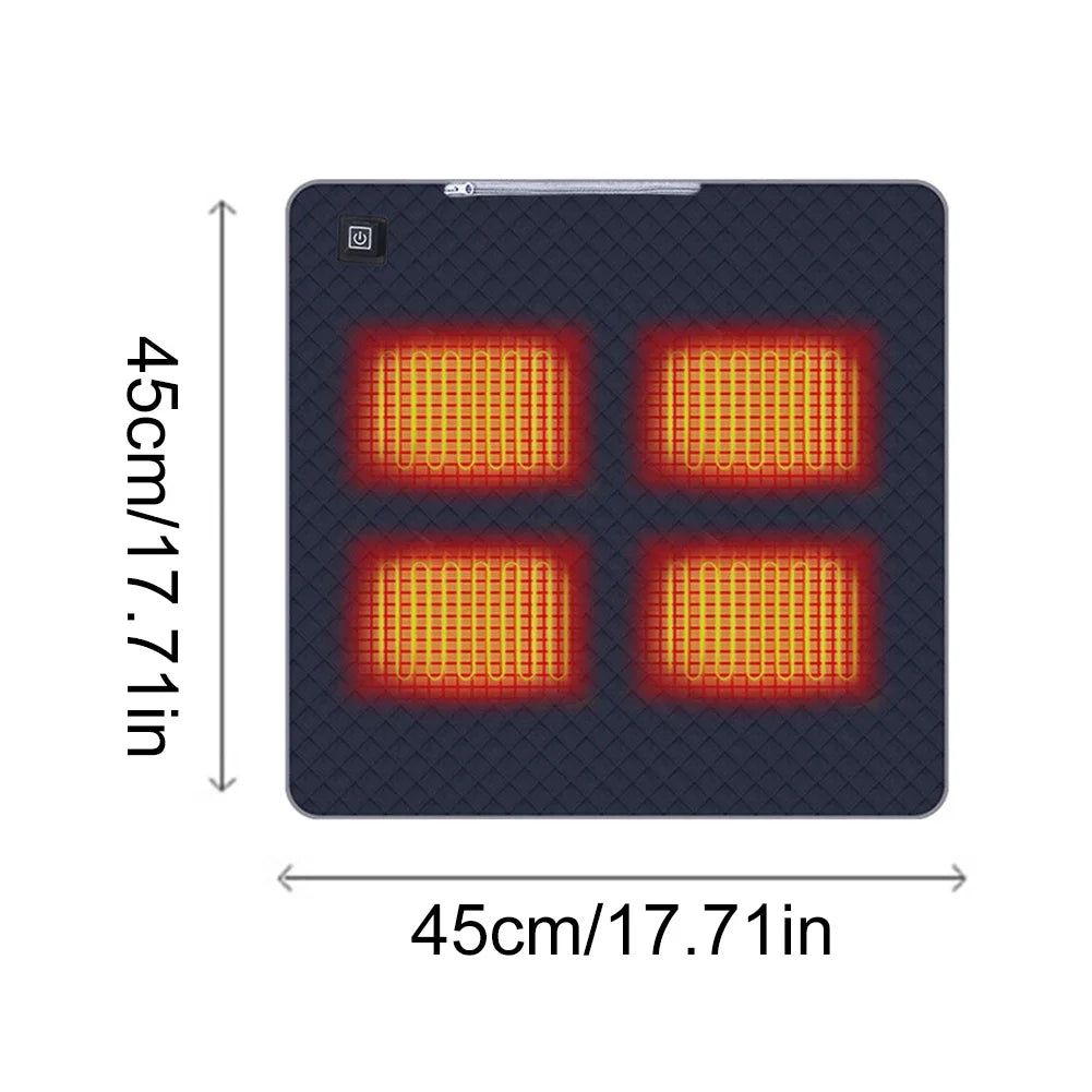 5V USB Sleeping Electric Heating Pad Heated Cushion Cold Resistant 3-Level Temperature for Outdoor Camping Heated Electric Mat