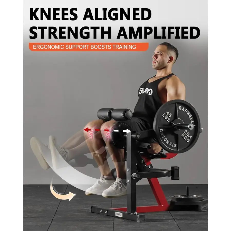 Leg Extension and Curl Machine, Lower Body Special Leg Machine, Adjustable Leg Exercise Bench with Plate Loaded, Custom
