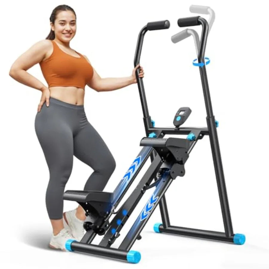 Stair Stepper Pro-3-Level Resistance Stairmaster, Upgrade High-Efficiency Stairmaster for Home Gym Exercise, Compact Folding Ca