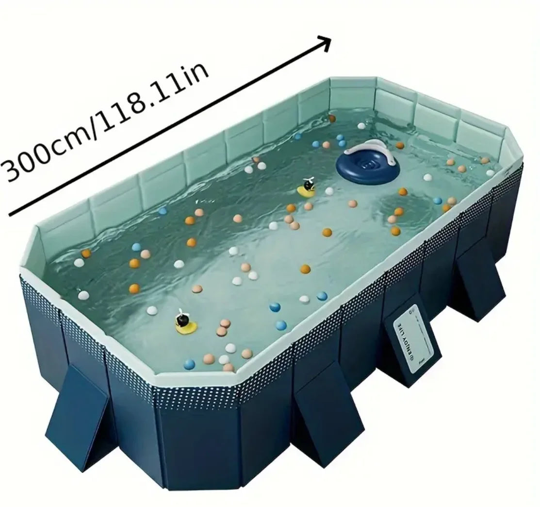 Foldable Outdoor Large Swimming Pool,Family Pool,Summer Water Party Non-Inflatable Swimming Pool, for Outdoor,Garden