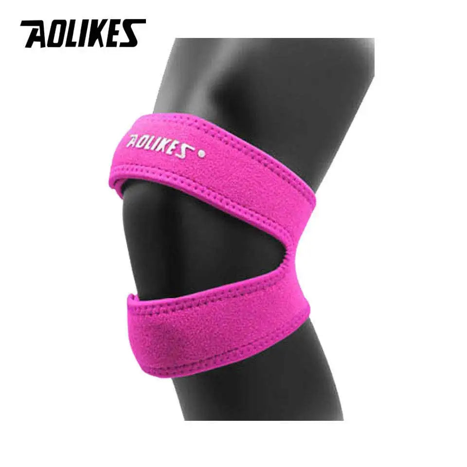 AOLIKES 1PCS Dual Patella Knee Straps,Knee Brace Patella Stabilizer for Knee Pain Relief Running Tennis Arthritis Tendonitis