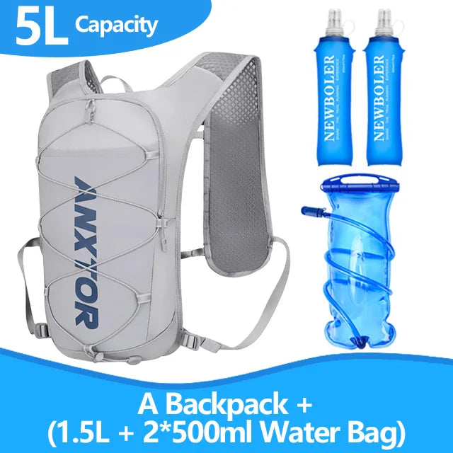 NEW Trail Running-ultra-light 5L Backpack, Running Hydration Vest, Marathon Can be used with 1.5L 500ML water bag.
