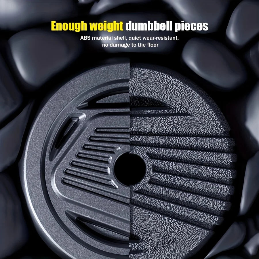 4-in-1 adjustable weight dumbbell set, dumbbells, barbells, kettlebells, prone push-up mode, 22lbs/33lbs kg exercise equipment