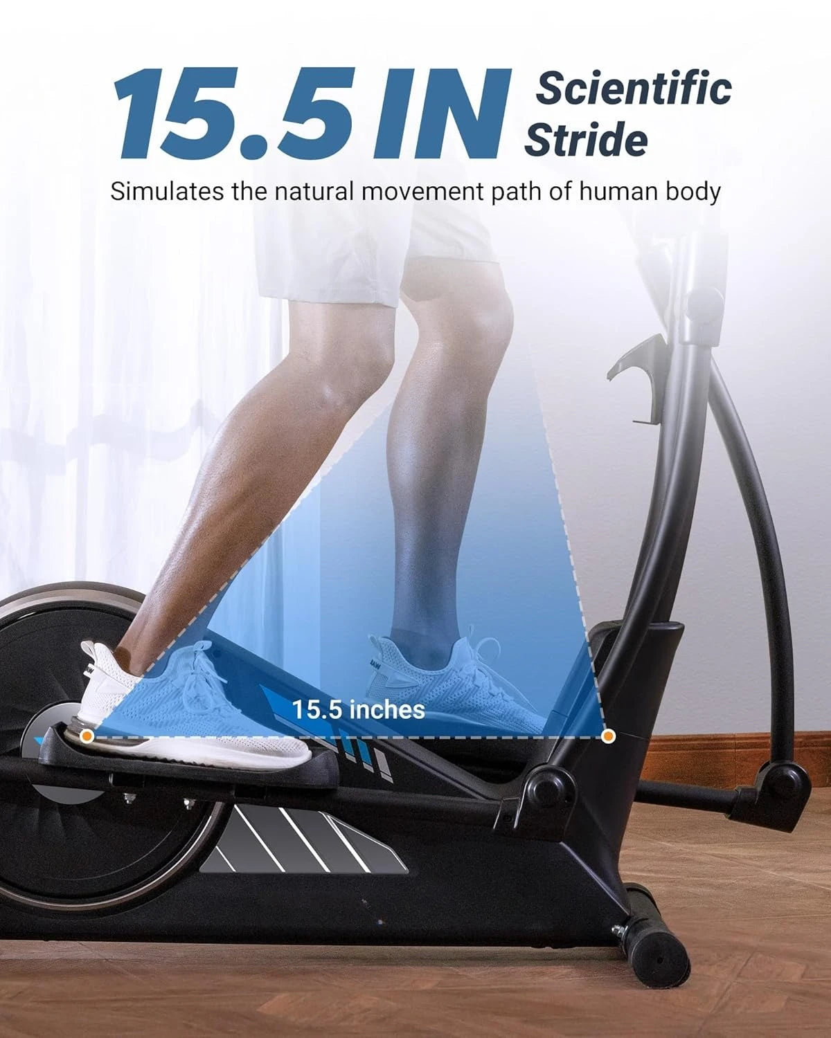 Elliptical Exercise Machine for Home Use, Elliptical Machine with Hyper-Quiet Magnetic Drive System, 16-Level, Customized