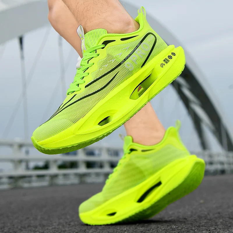 Cushioning Running Shoes 9PRO for Men Carbon Board Sneakers Outdoor Training Sports Lightweight Breathable Shoes Women's 2025
