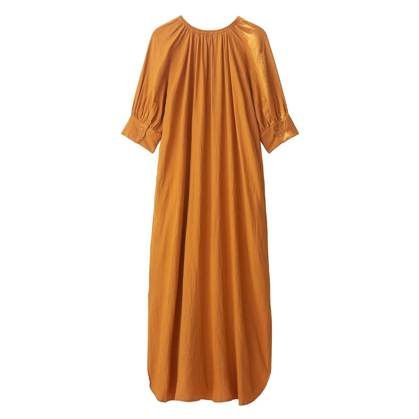 2025 New Women's Dresses Women's New Fashion Linen Long Shirt Style Dresses Elegant