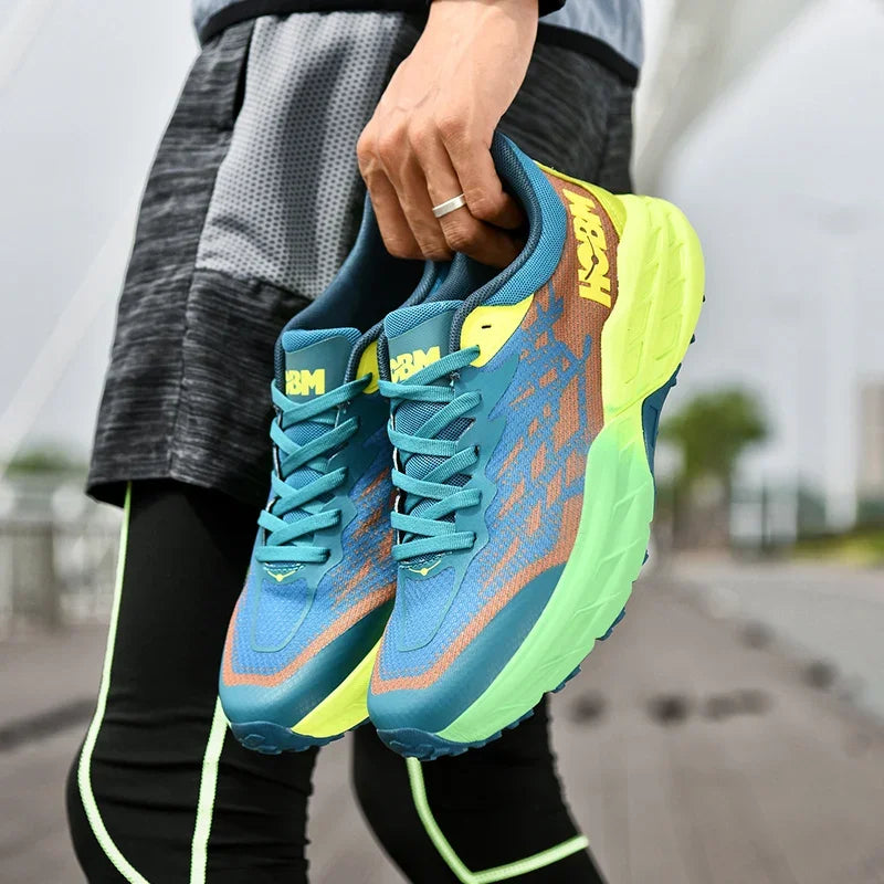 Carbon Plate Marathon Shoes Men Casual Sneakers AirCushion Sports Running Shoes Lightweight Comfortable Athletic Gym Sneakers