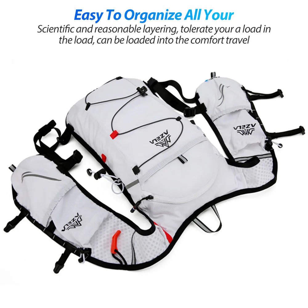 NEWBOLER Breathable Hydration Vest Trail Running Backpacks Lightweight Cycling Run Jogging Marathon Backpack Riding Climbing Bag