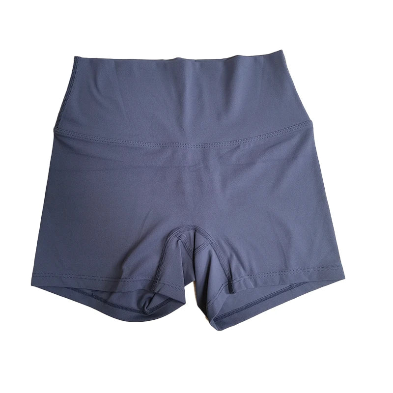 Yoga Shorts Solid Color Women Fitness Shorts High Waist Legging Bike Soft Fabric Proof Comprehensive Training Jog Sportswear