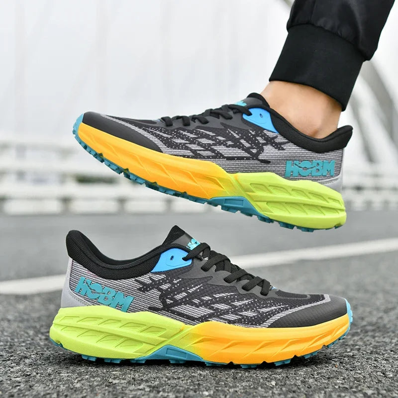 Carbon Plate Marathon Shoes Men Casual Sneakers AirCushion Sports Running Shoes Lightweight Comfortable Athletic Gym Sneakers