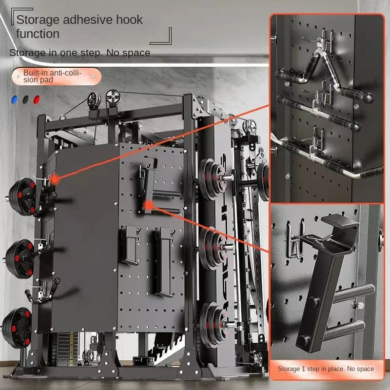 Gantry Rack Fitness Equipment Household Smith Machine Squat Push Rack Multi-Functional Set equipment Comprehensive Trainer