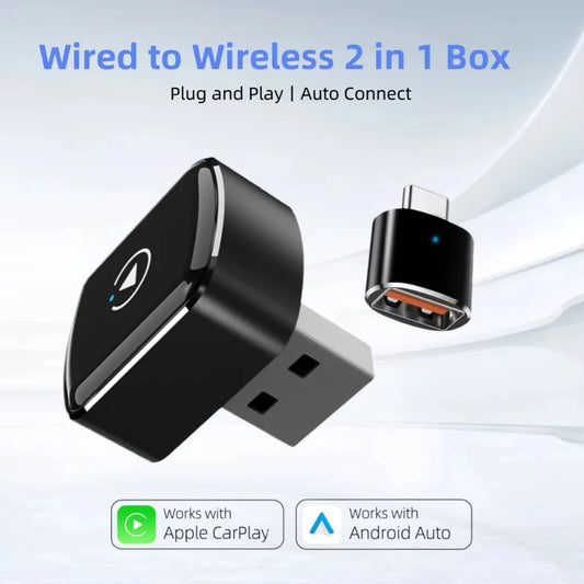 Wireless CarPlay Android Auto Adapter USB Dongle Smart Mini Box Plug and Play Universal for Volkswagen Toyota