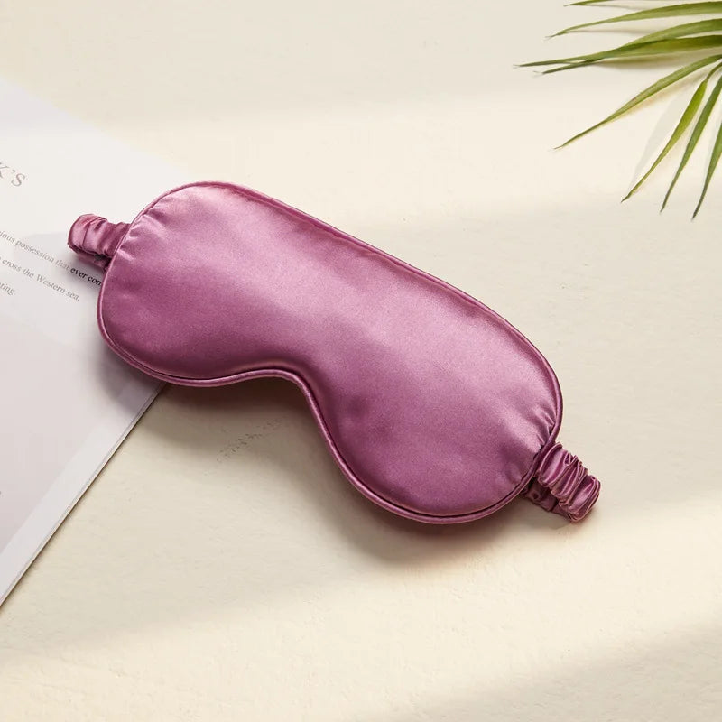 Portability Yoga Meditation Eye Mask Double Blackout Mulberry Silk Sleeping Comfort Fatigue Relief for Travelling and Resting