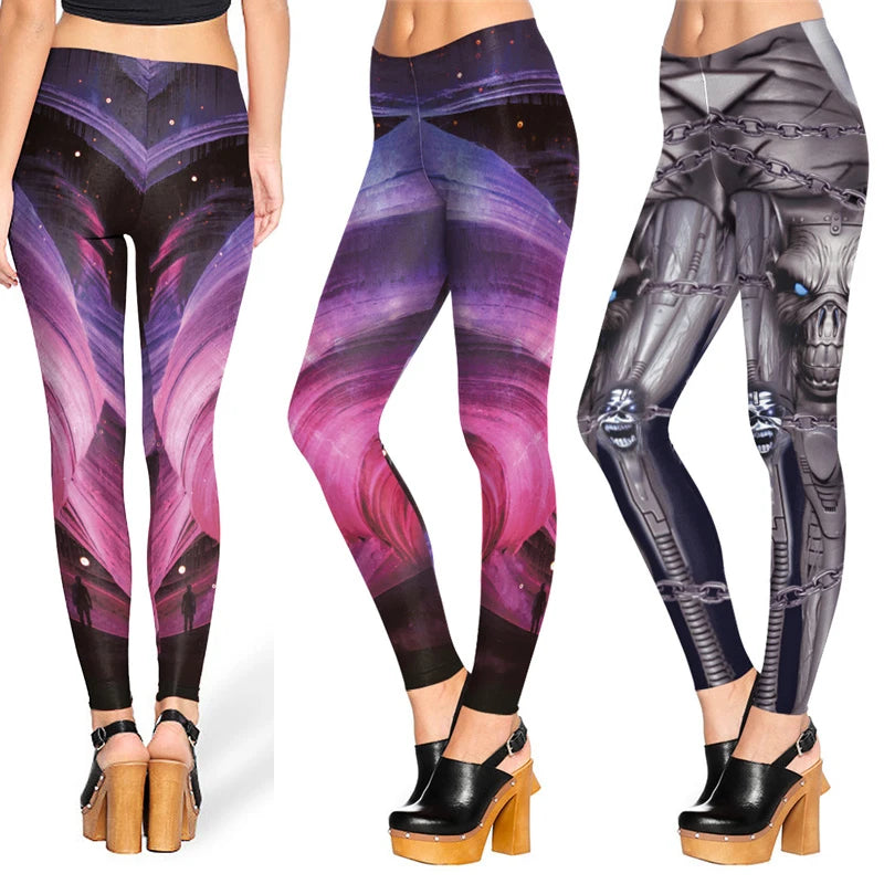 Sexy Yoga Pants Hign Waist  Yoga Elastic Slim Fitness Gym Sport Workout Colorful Women Leggings 2025 New