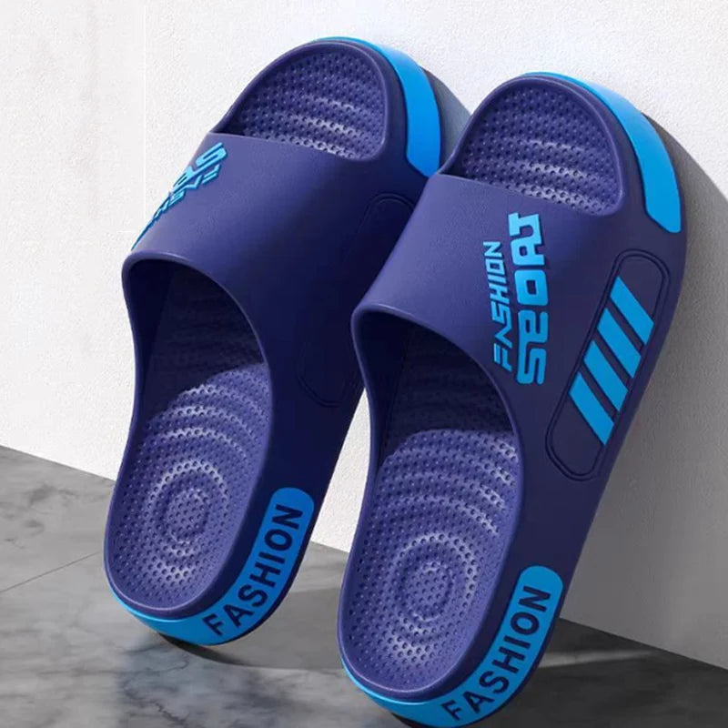 Men Women Outdoor Soft EVA Slippers Thick Bottom Couple Summer Home Sandal Anti-Slip Indoor Casual Bathroom Shower Flip Flops