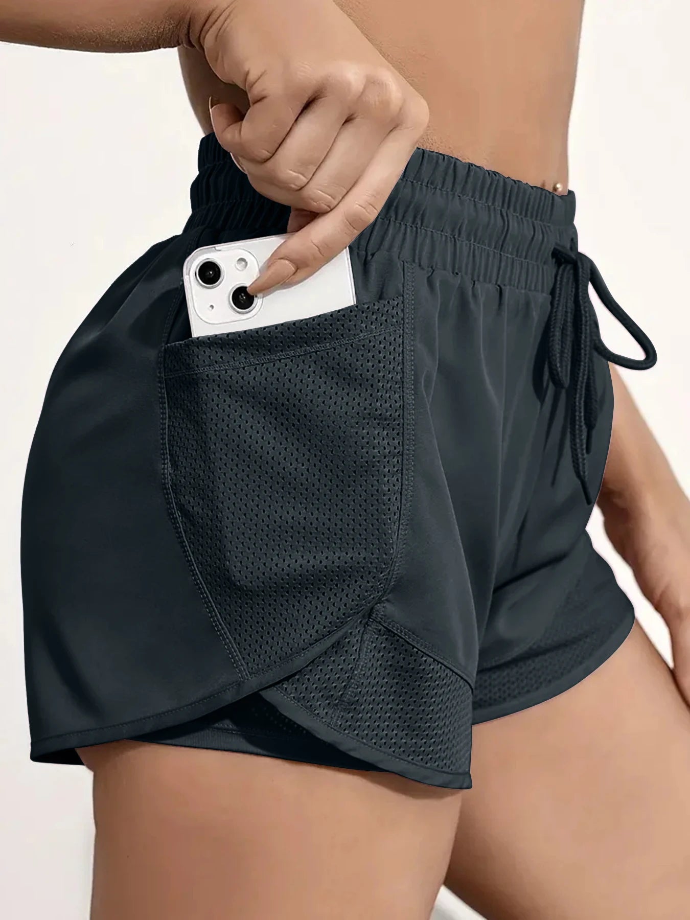 Gym training, running, high waist, breathable exercise, elastic fitness, daily wear of yoga shorts
