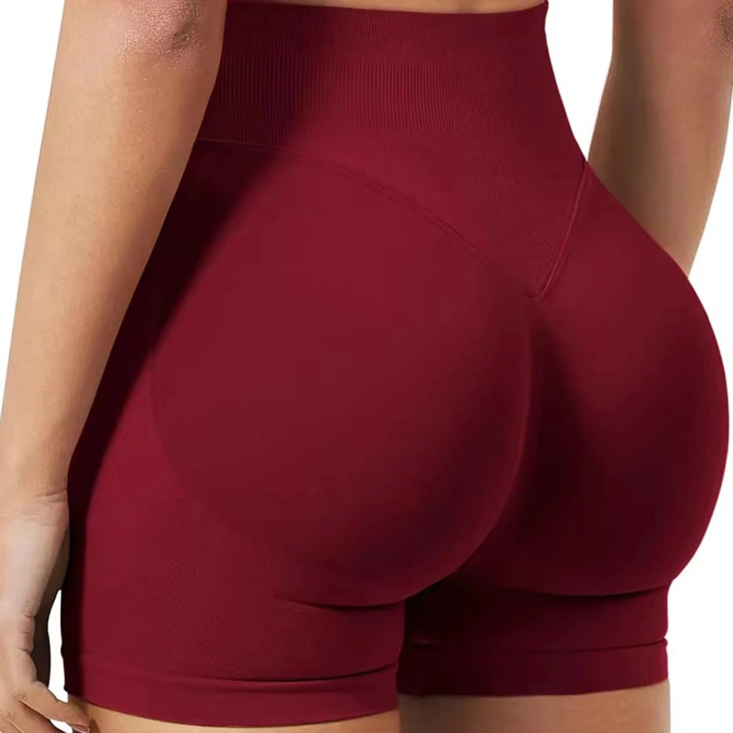 CZGUKE4.5''Shorts Seamless Low Ribbed Waistband Gym Shorts Scrunch Bum Yoga Shorts Booty High Stretch Running Bike Shorts