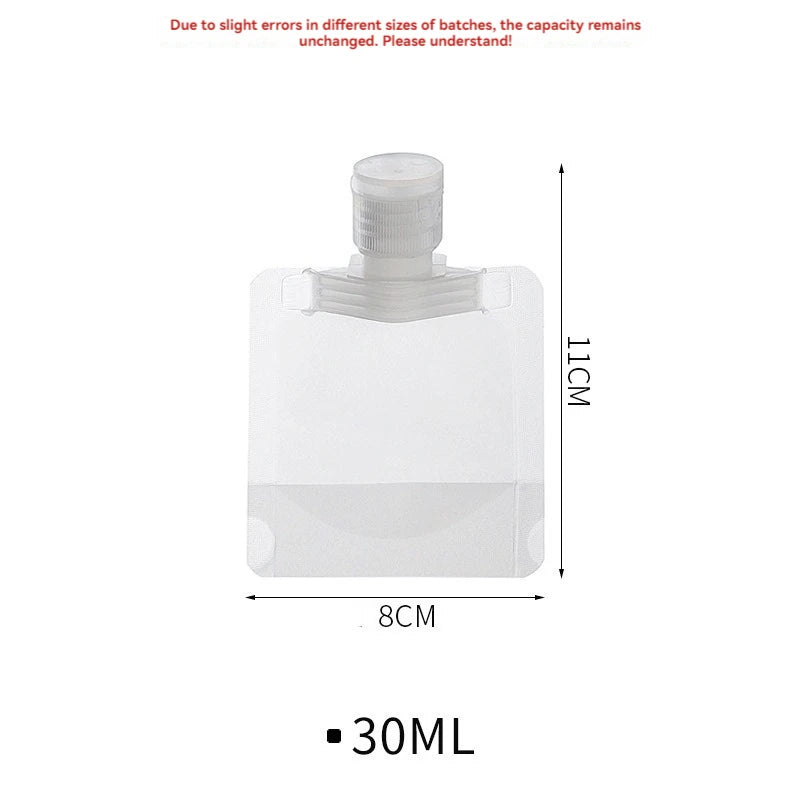 10Pcs 30/50/100ML Thickened Travel Subpackage Cosmetic Lotion Shower Gel Shampoo Portable Facial Cleanser