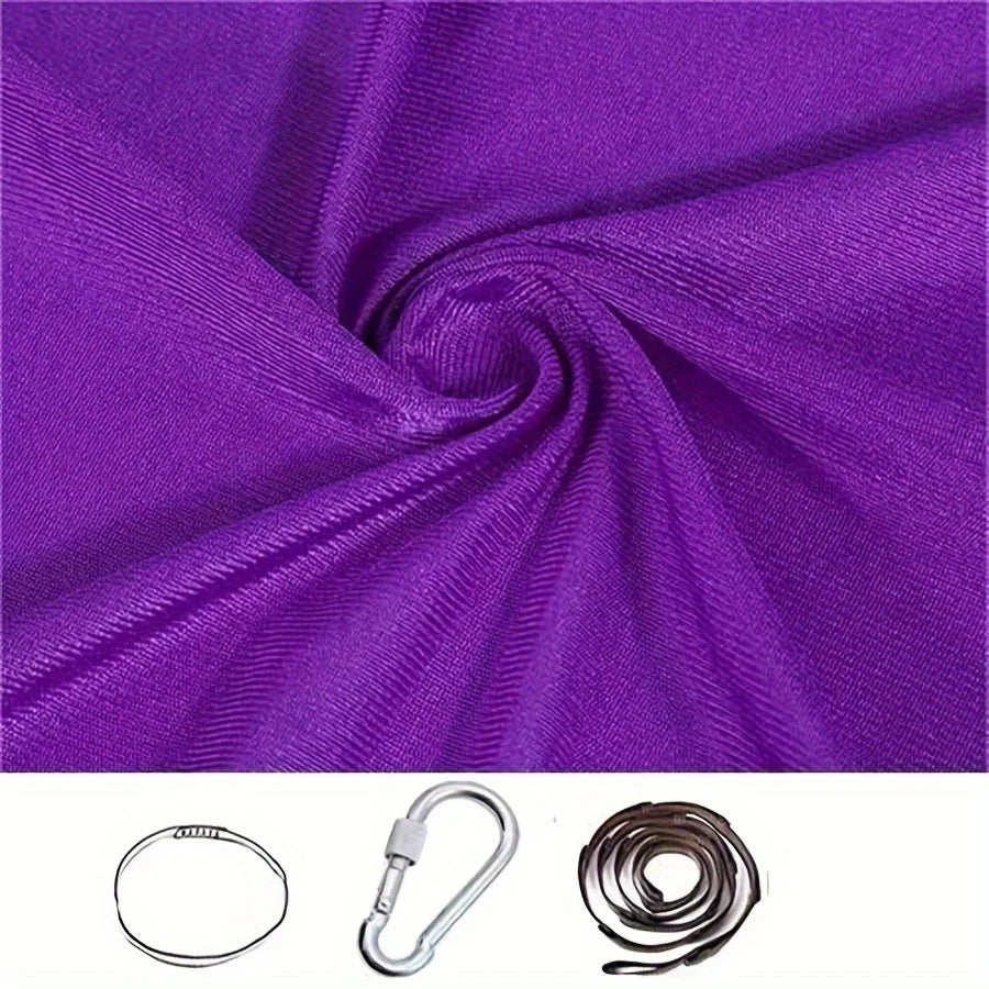 Elastic Hammock Indoor and Outdoor Swing Elastic Air Yoga Hammock Ideal Choice for Integrated Hammock 39 * 110inch