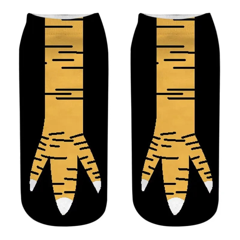 New Design Funny Fashion Harajuku Women Socks Novelty 3D Beer Pattern Socks Hiphop Solid Cotton Cool Ankle Short Socks