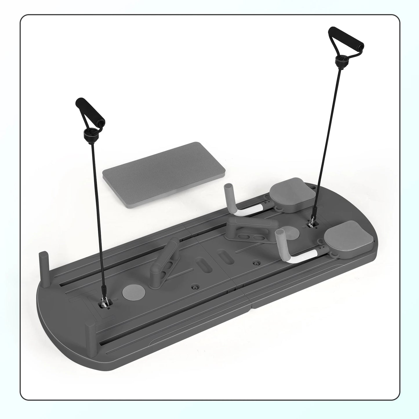 Black 8-in-1 Abdominal Trainer Exercise Equipment for Building Core Strength Fitness And Toning Home Gym Workout Machine