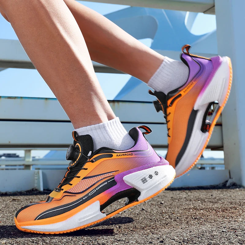 Sports shoes men's fashion versatile four season anti slip casual fashion breathable outdoor wear-resistant running sports shoes