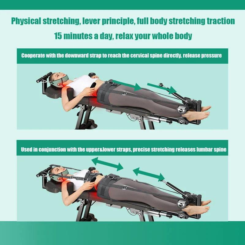 Multi Functional Height Increasing And Lengthening Electric Stretcher, Lumbar Spine Soother, Traction Inverted Machine