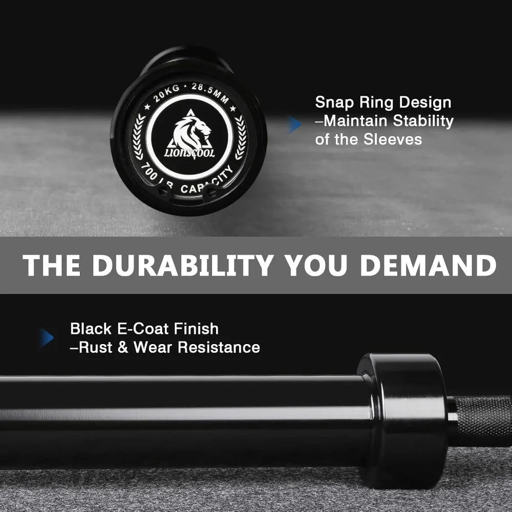 Brand new fast shipping 7FT  Barbell Bar 2 Inch for Weightlifting Power Lifting Strength Training Squats Deadlifts