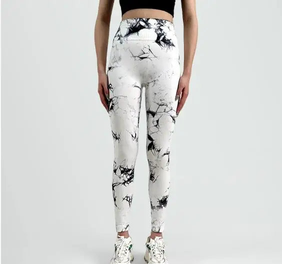 Tie Dye Yoga Leggings Sport Tights Women Seamless High Waist Push Up Butt Woman Leggings Fitness Workout Leggins Gym Clothing