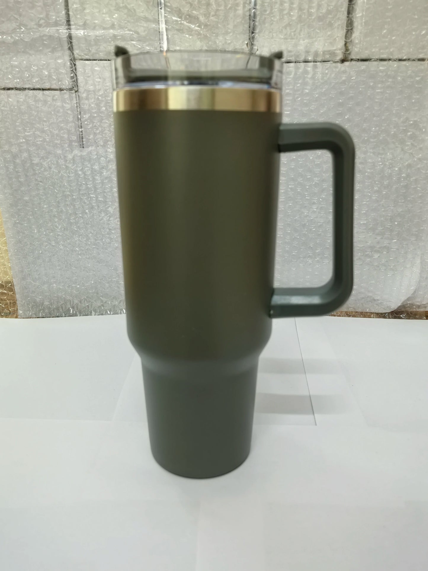 New 2nd generation 40oz handle cup double-layer stainless steel thermal insulation and cold insulation car cup Bingba cup,