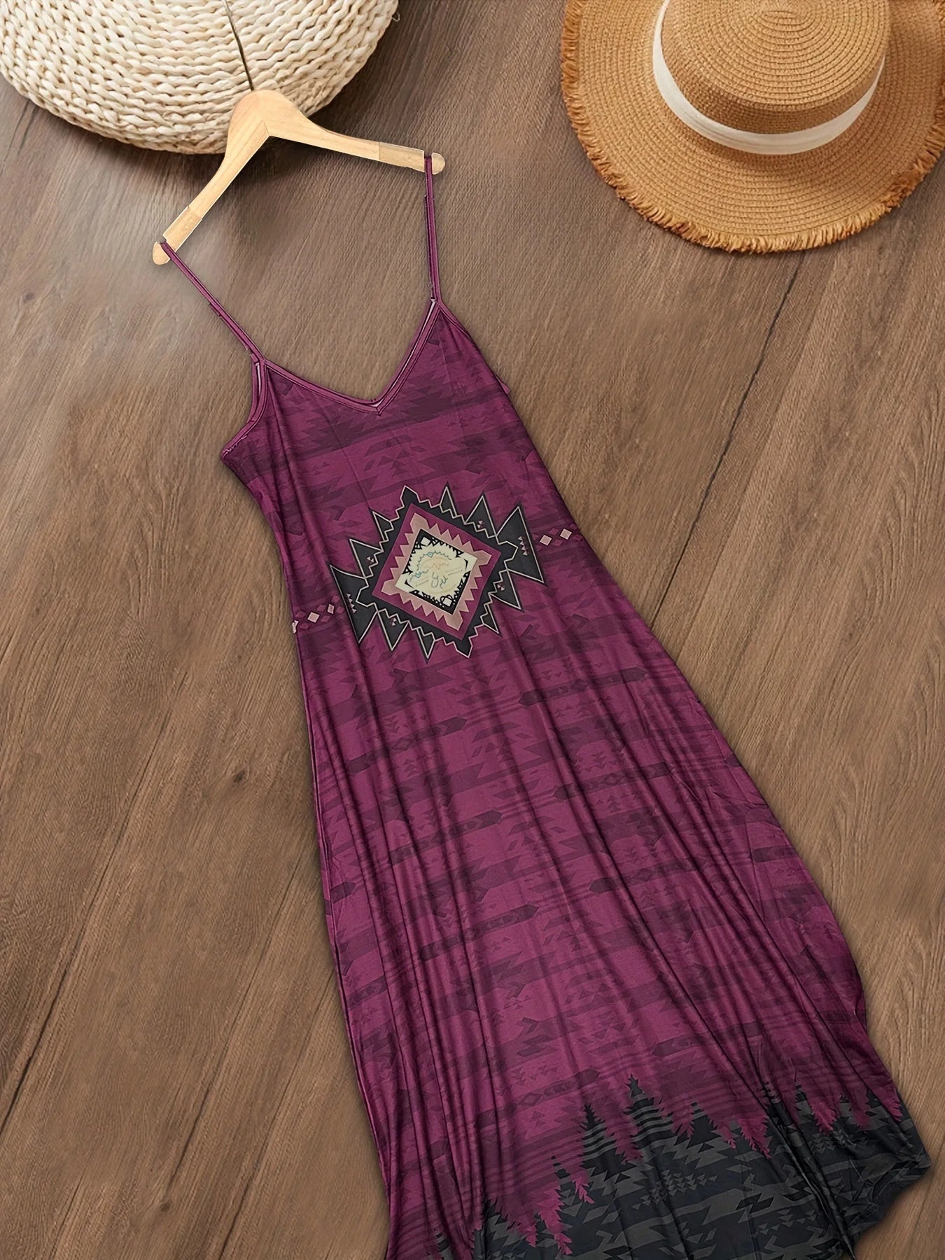 Women's Fashion Dresses Women's Fashion Western Print Dresses Women's Fashion Western V-Neck Dresses