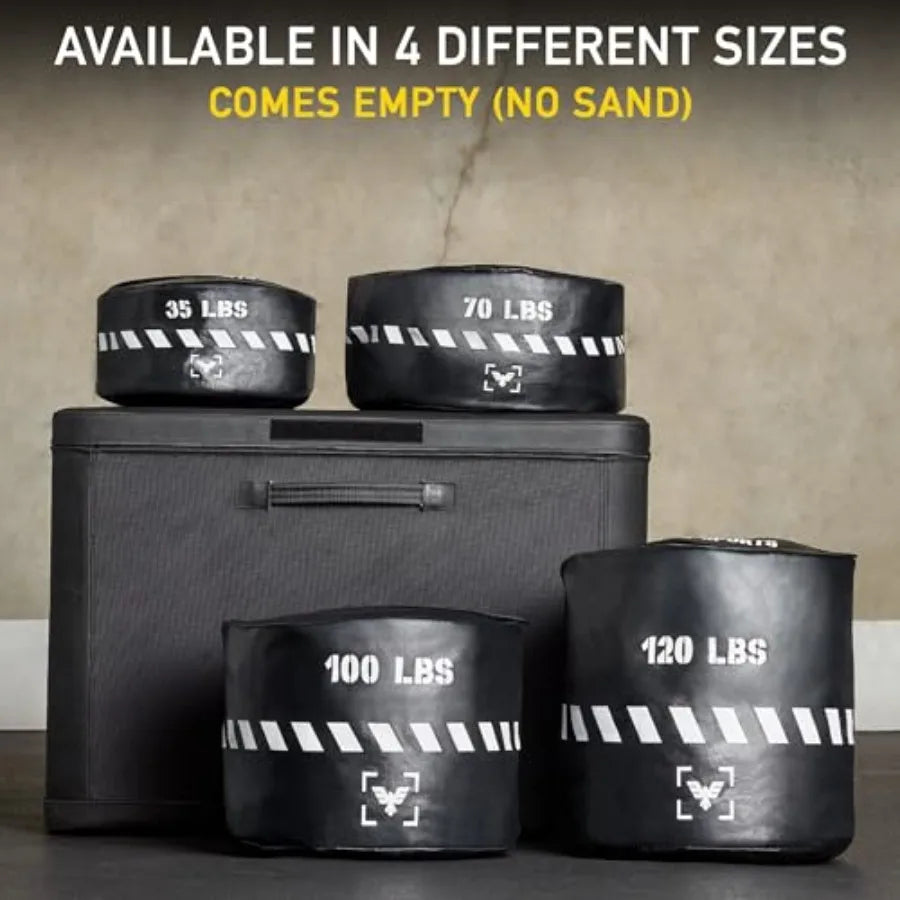 Elite Heavy-Duty Strongman Workout Sandbag Unfilled Fitness Sand Bag for Weight Training Full-Body Workout Cross Training Power