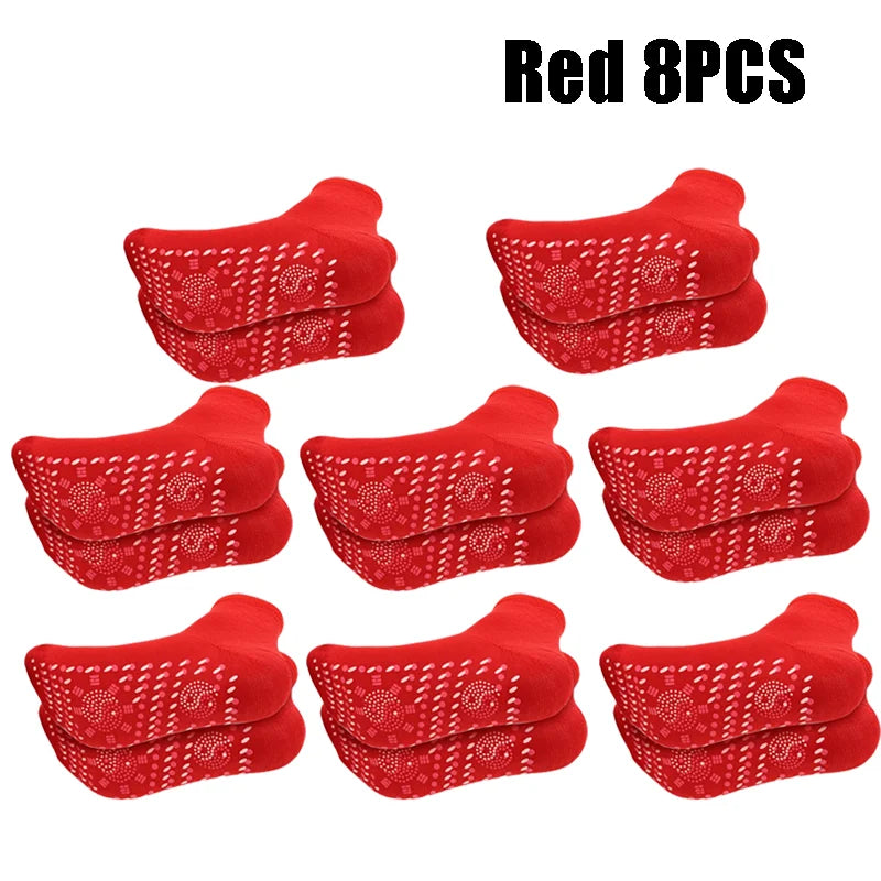 1-10pairs Tourmaline Self-Heating Socks Winter Warm Thermal Health Care Socks Floor Socks Absorption Deodorant  Warm Socks