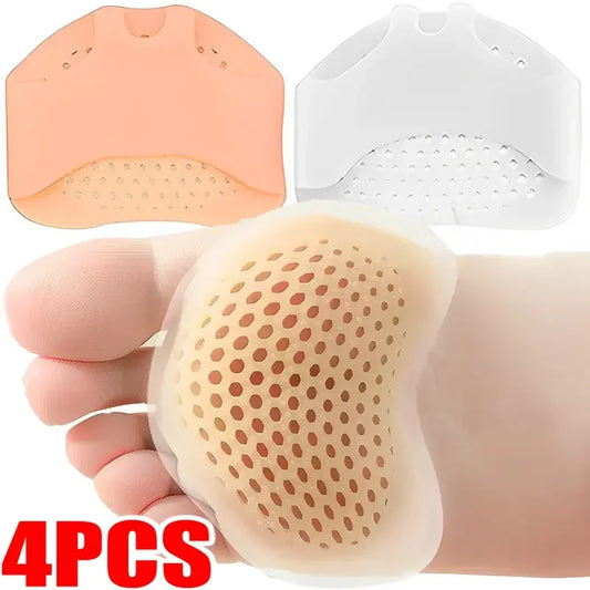 Silicone Metatarsal Pads Toe Separator Pain Relief Foot Pads Orthotics Foot Massage Insoles Forefoot Elastic Cushion Foot Care T