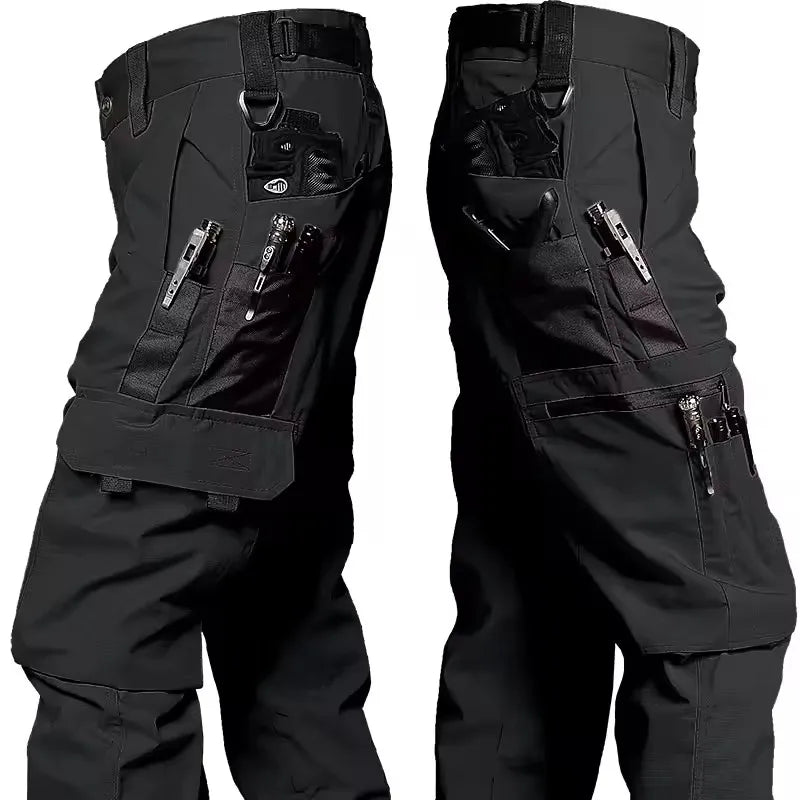 Multi-pocket Work Pants Men Waterproof Straight-leg Cargo Pants Outdoors Wear-resistant Hiking Casual Pants Spring Male Joggers