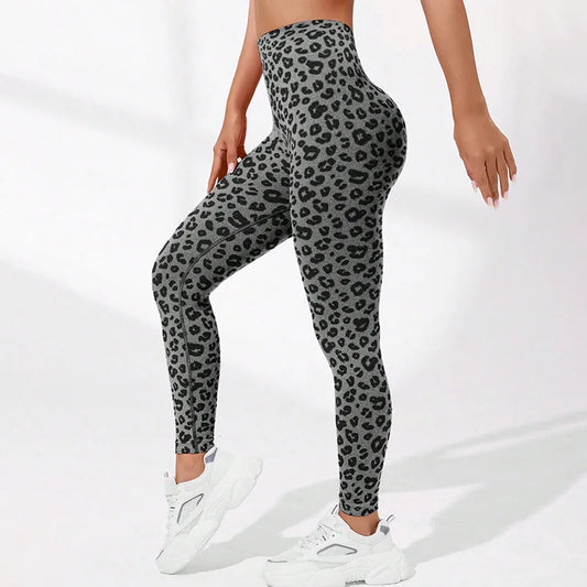 Sexy Leopard Yoga Leggings Women Seamless Slim Tights High Waist Hip Lift Trainning Fitness Outdoor Sports Tights for Women