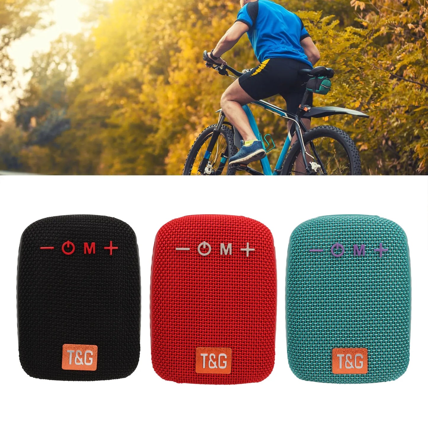 Cycling Bluetooth Speaker Waterproof Support Memory Card Radio Portable Wireless Speaker with Bike Bracket Portable Speaker