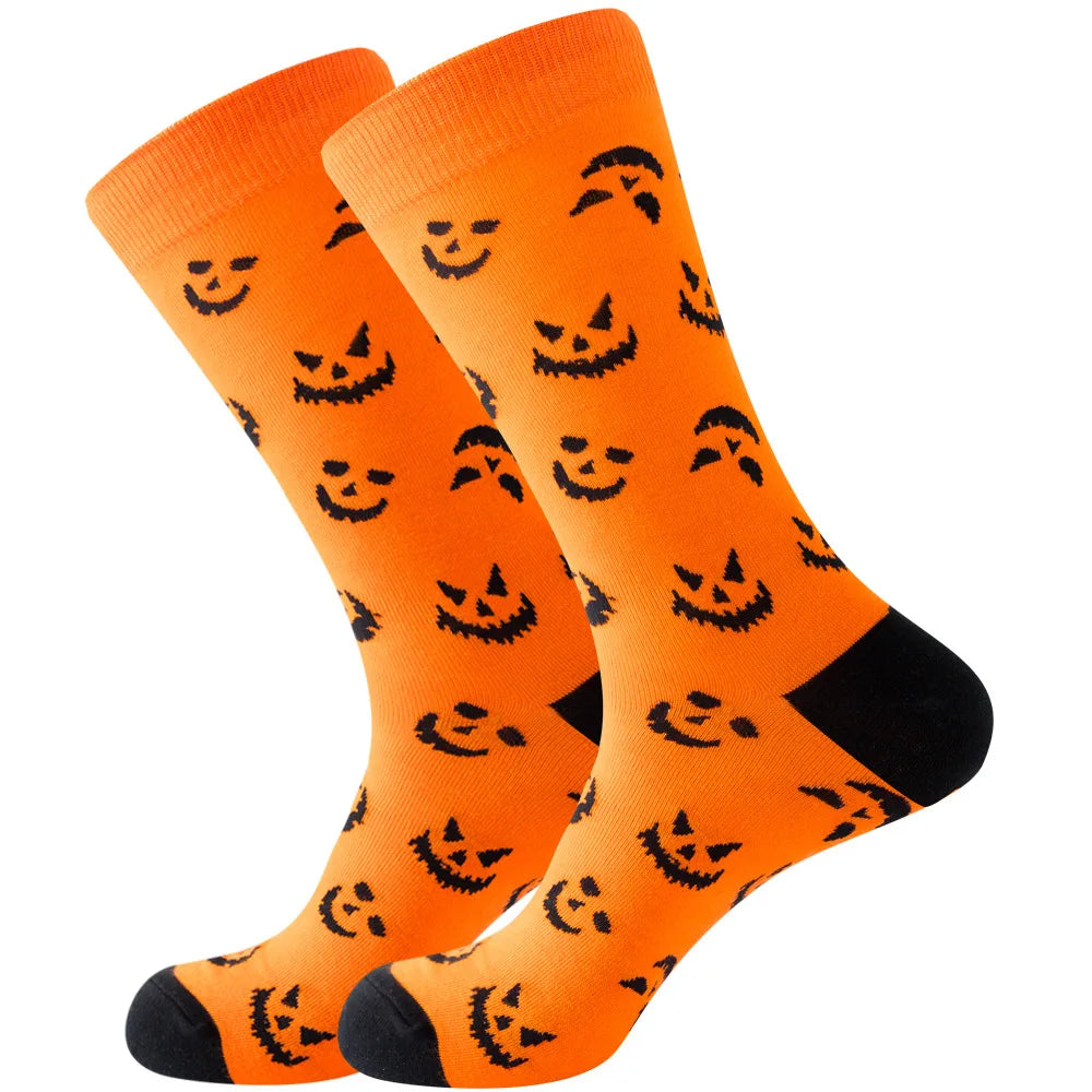 Men's Happy socks Colorful striped women's socks High quality checkered diamond geometry Harajuku combed cotton socks gift socks