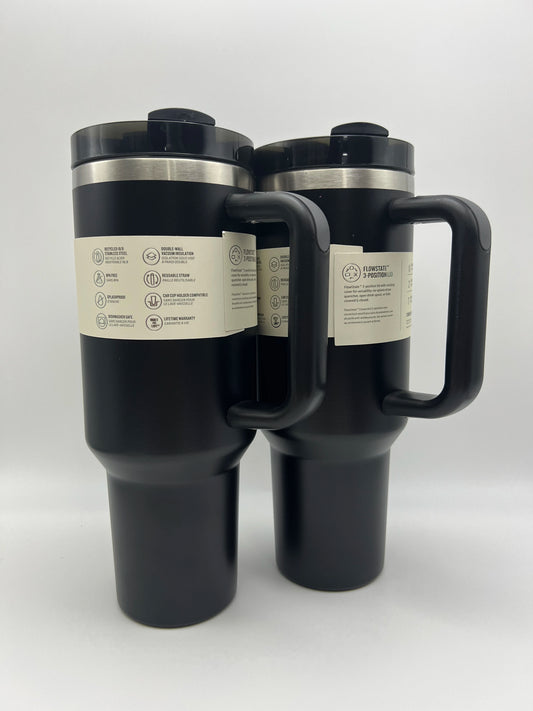 Popular 40oz stainless steel handle thermos, keeps drinks hot or cold for outdoor, office, and sports activities.