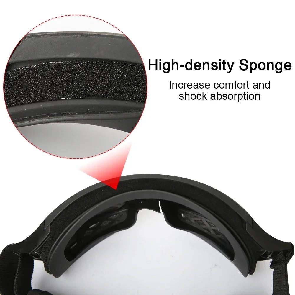New Airsoft Tactical Goggles 3 Lens Windproof Dustproof Shooting Motocross Motorcycle Mountaineering Glasses CS Safe Protection