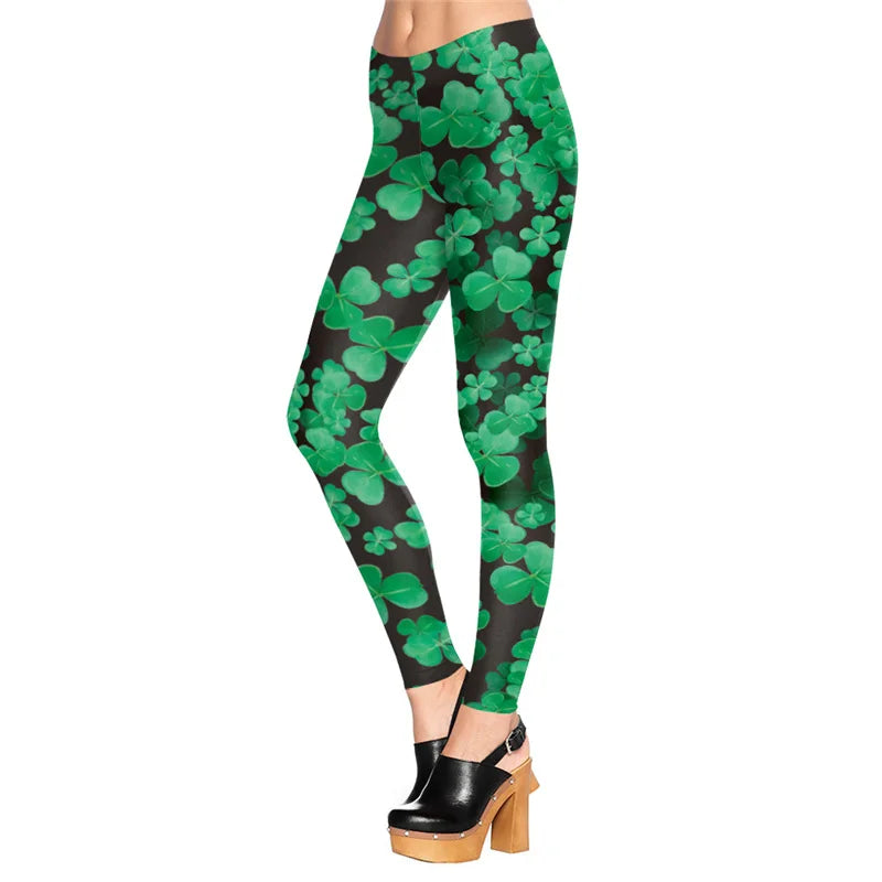 Halloween Casual Women's Leggings Women Mid Waist Skeleton Digital Printing Yoga Leggings Pants Gym Tight Trousers Workout