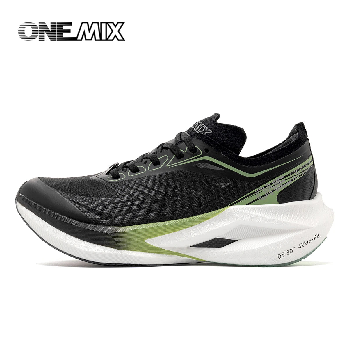 ONEMIX Professional Marathon Racing Running Shoes Men Full-length Carbon Plate Sports Sneakers Shock Absorbent Training Shoes