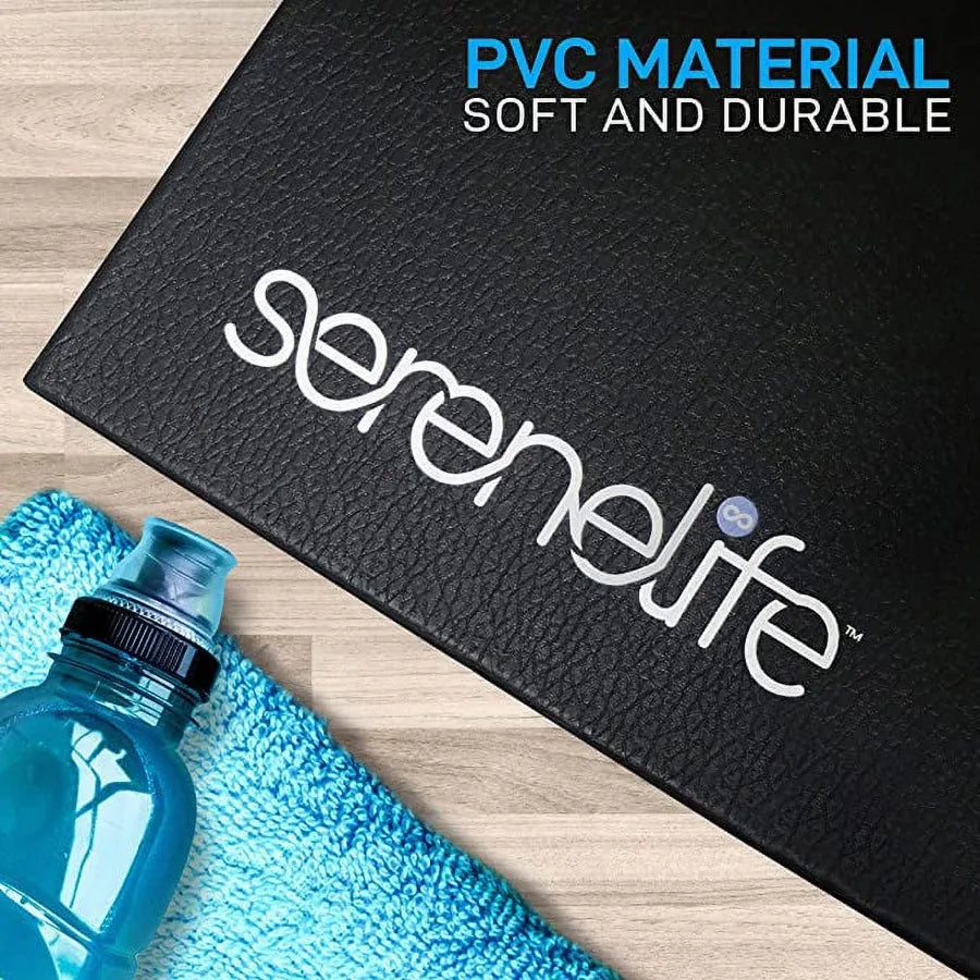 Premium Portable Fitness Exercise Mat 36 x 72 NonSlip Gym Training Equipment Floor Protection for Yoga Workout Jump Rope Ideal