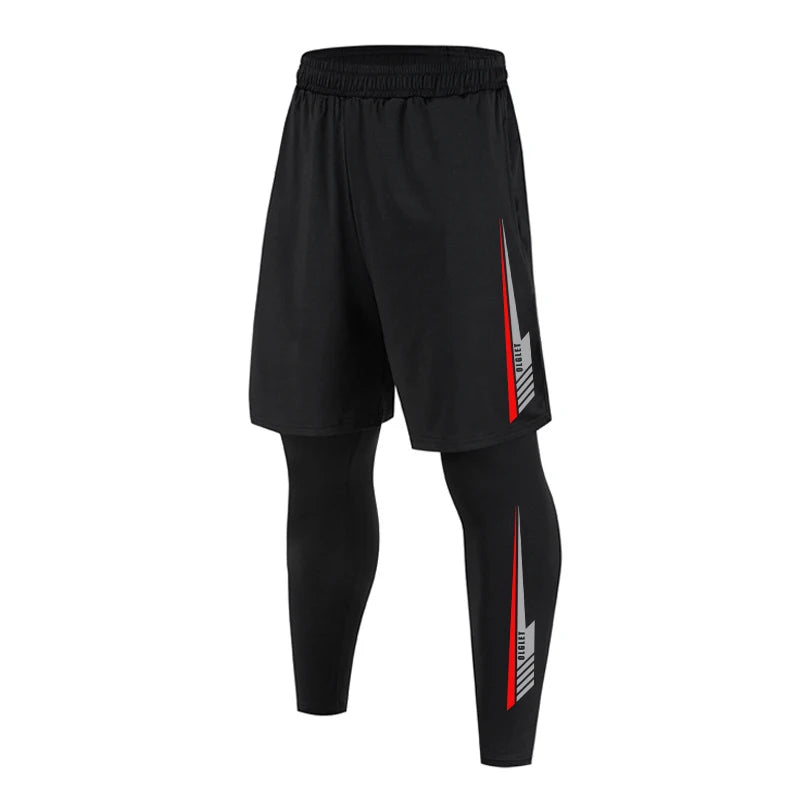 Men Training Athletic Pants Quick Dry Running Leggings Gym Workout Compression Pants