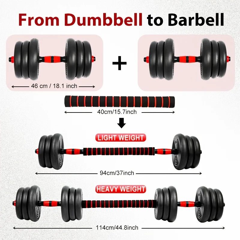 Adjustable 44Lb Dumbbell Set, Free Weights, 3-In-1 Weight System, Compact Home Exercise Gear, Perfect for Total Body Workouts, Strength Training, And Fitness for Both Men And Women