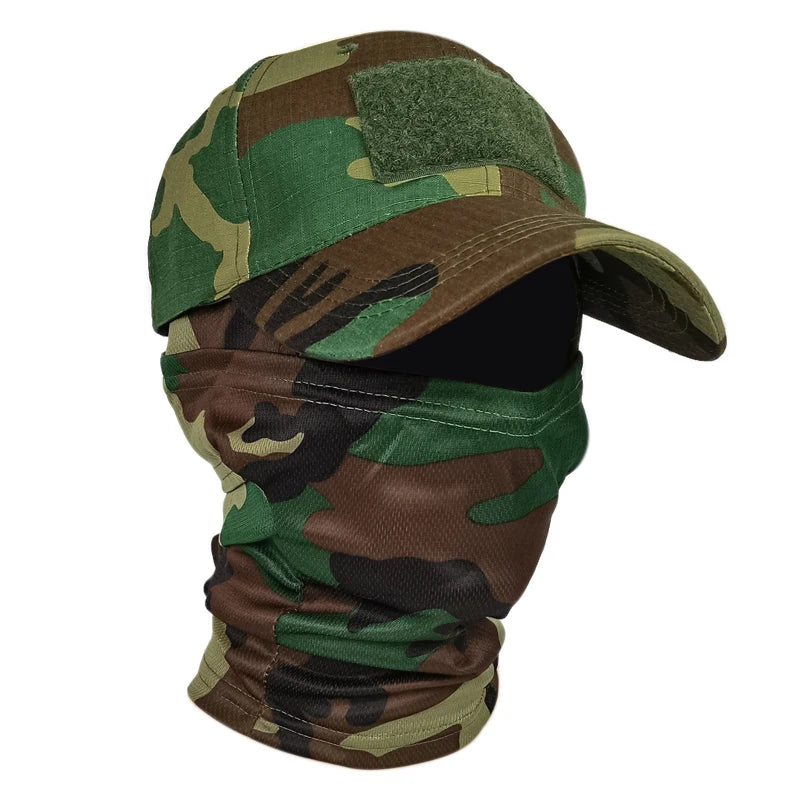 Camo Baseball Caps Sunscreen Breathable Camouflage Balaclava Hat Outdoor Fishing Hiking Hunting Sports Cap Sunscreen Caps