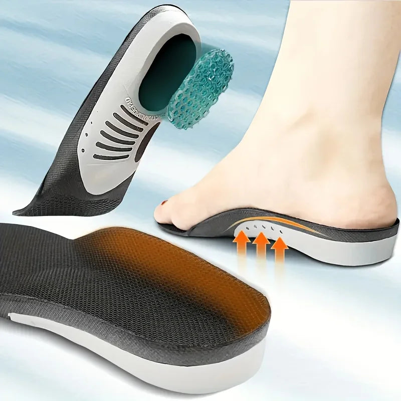 1 Pair Plantar Fasciitis Orthotic Shoe Inserts Arch Support Gel Comfort Shoe Insoles Athletic Running Insoles For Women And Men