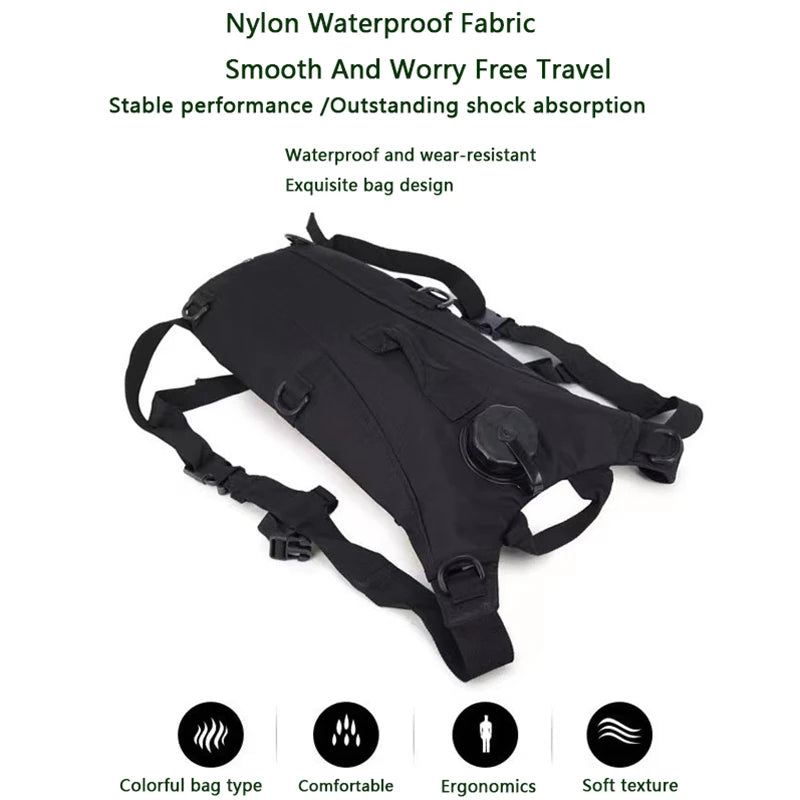Camping 3L Water Bag Hydration Pack Water-proof Nylon With Bladder For Running Cycling Tourism Climbing Hiking sports