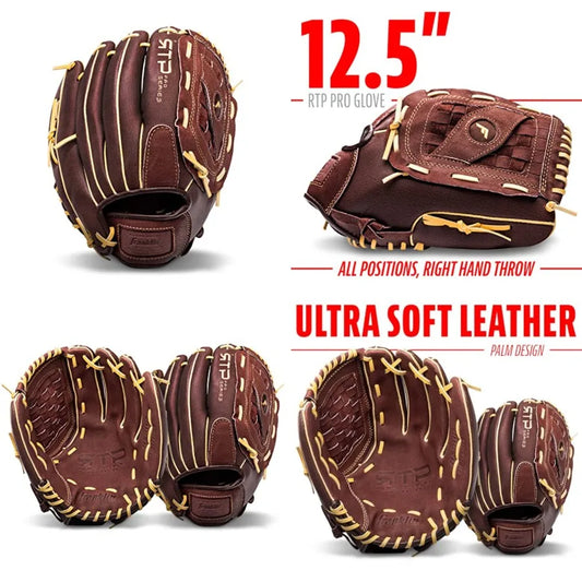 Baseball Gloves - RTP Pro Adult + Baseball Mitt - Outfield + Infield Gloves