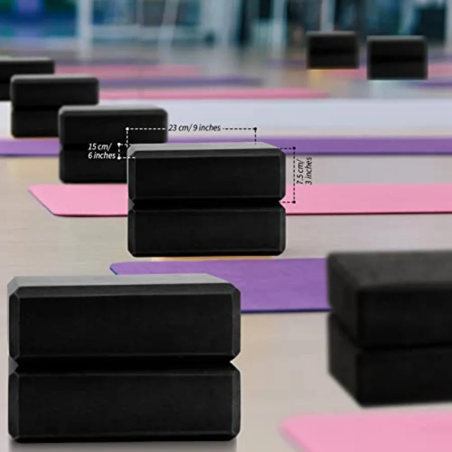 10 Pcs Foam EVA Yoga Blocks Lightweight Non Slip Supportive Yoga Bricks for Pilates Stretching and Meditation Women Men Yogi Be